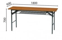 会議用テーブル　KM-1860T 天板チーク色