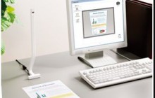 デスクにスッキリ置けて簡単スキャニング