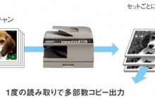 複数枚の両面原稿を、1枚ずつセットするのは面倒なもの。原稿を自動的に読み取って効率的に多部数出力。また、仕分けまで自動化できます。